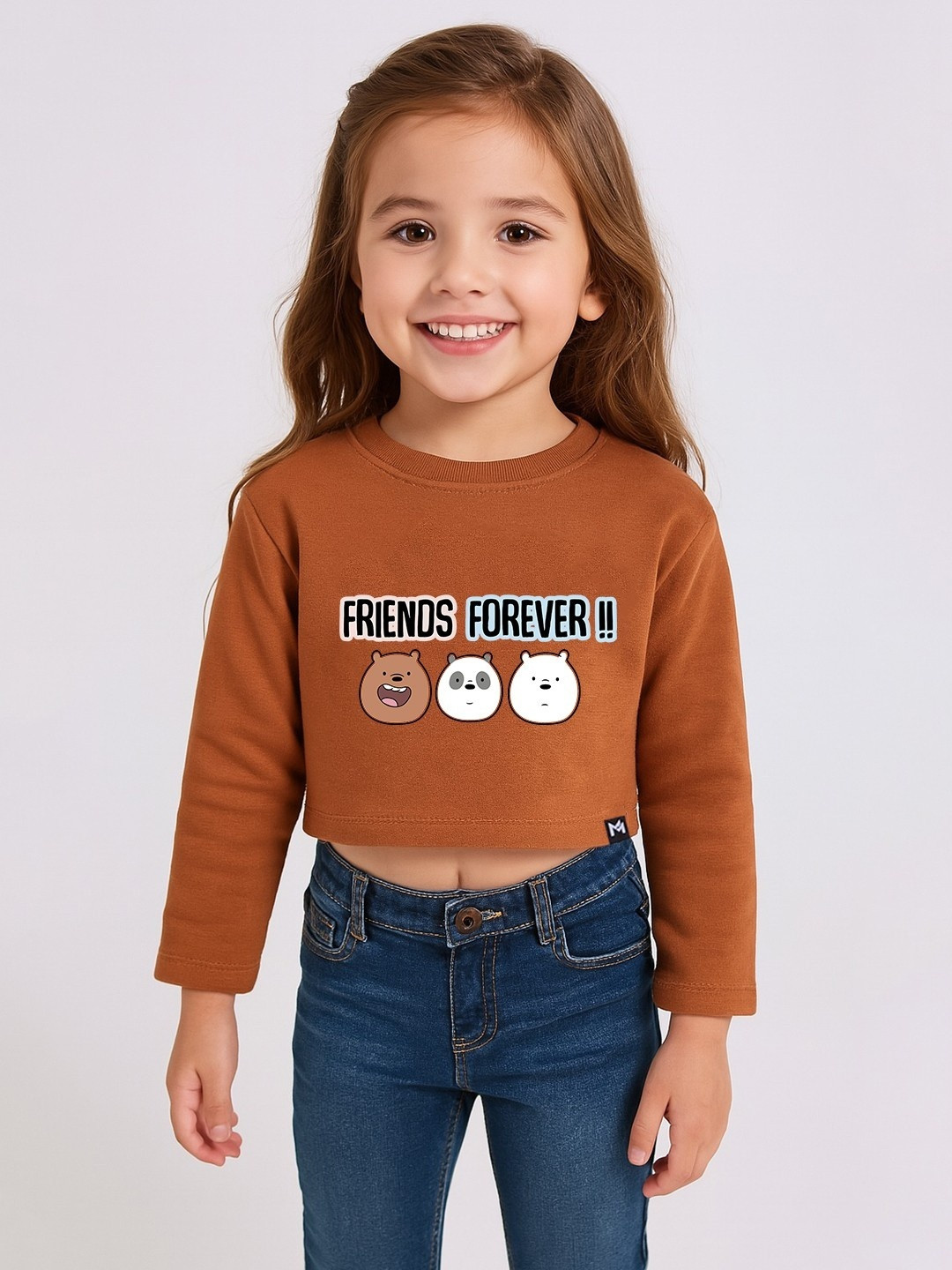 YK X Minute Mirth Girls Printed Regular Fit T-shirt