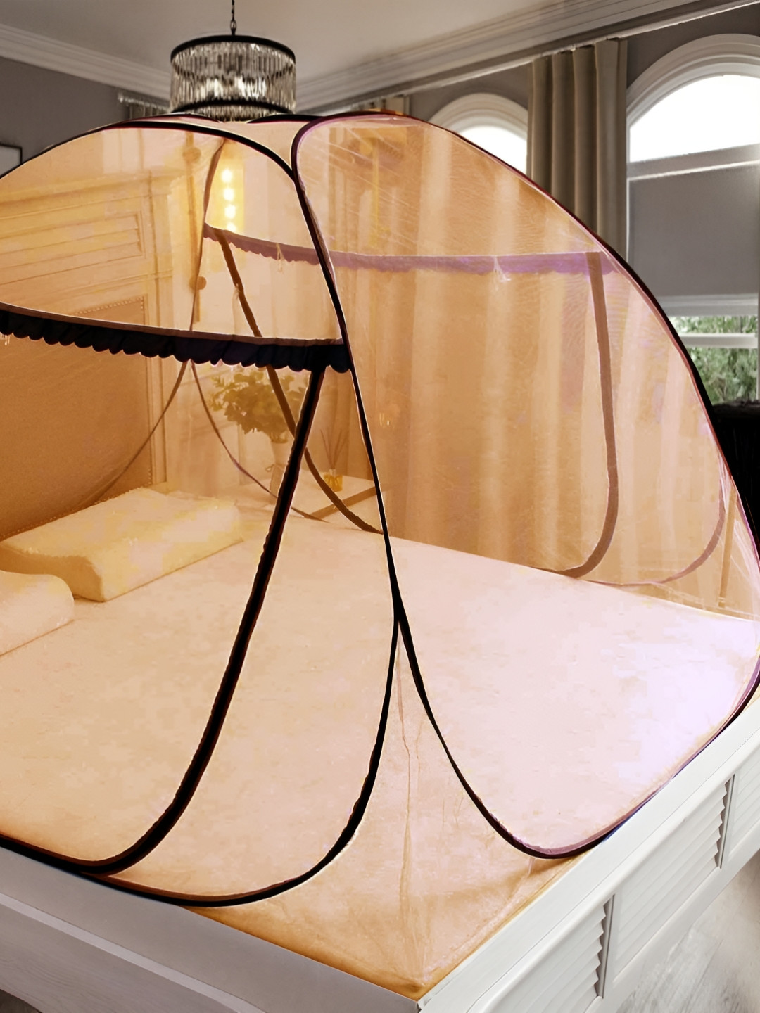 didhiti Khaki Super King Size Tent Mosquito Net
