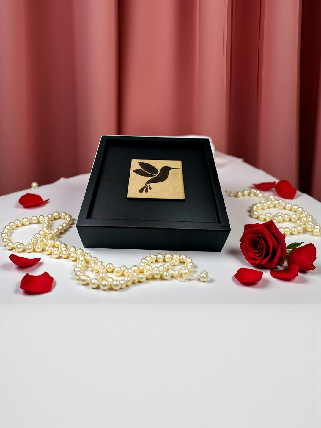 Angira handicrafts Wooden Multipurpose 4 Section Box