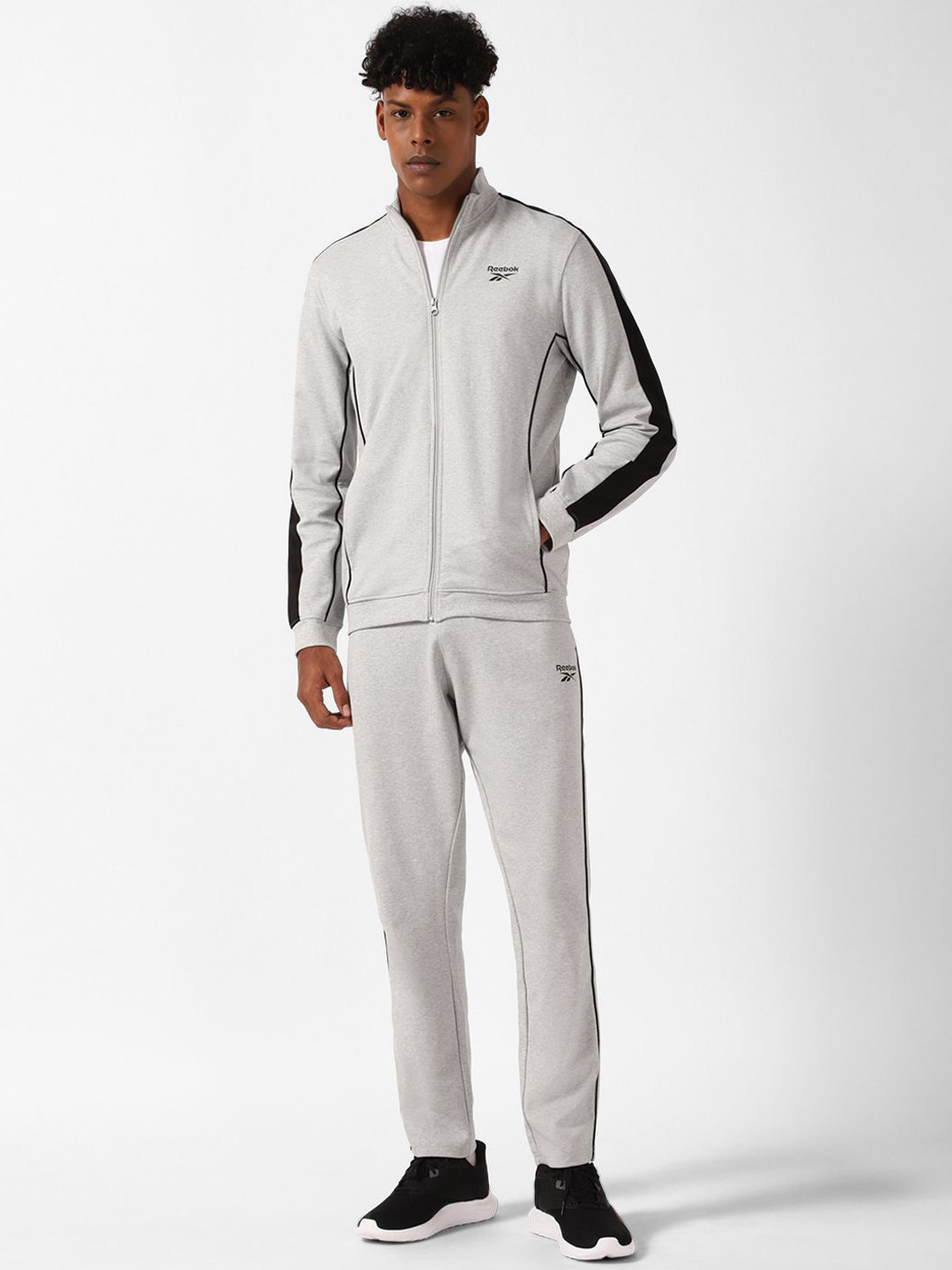 Reebok Color-Blocked High Neck Zipper Tracksuit