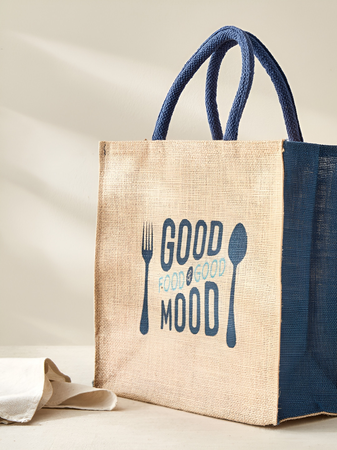 Home Centre Cutlery Printed Lunch Bag