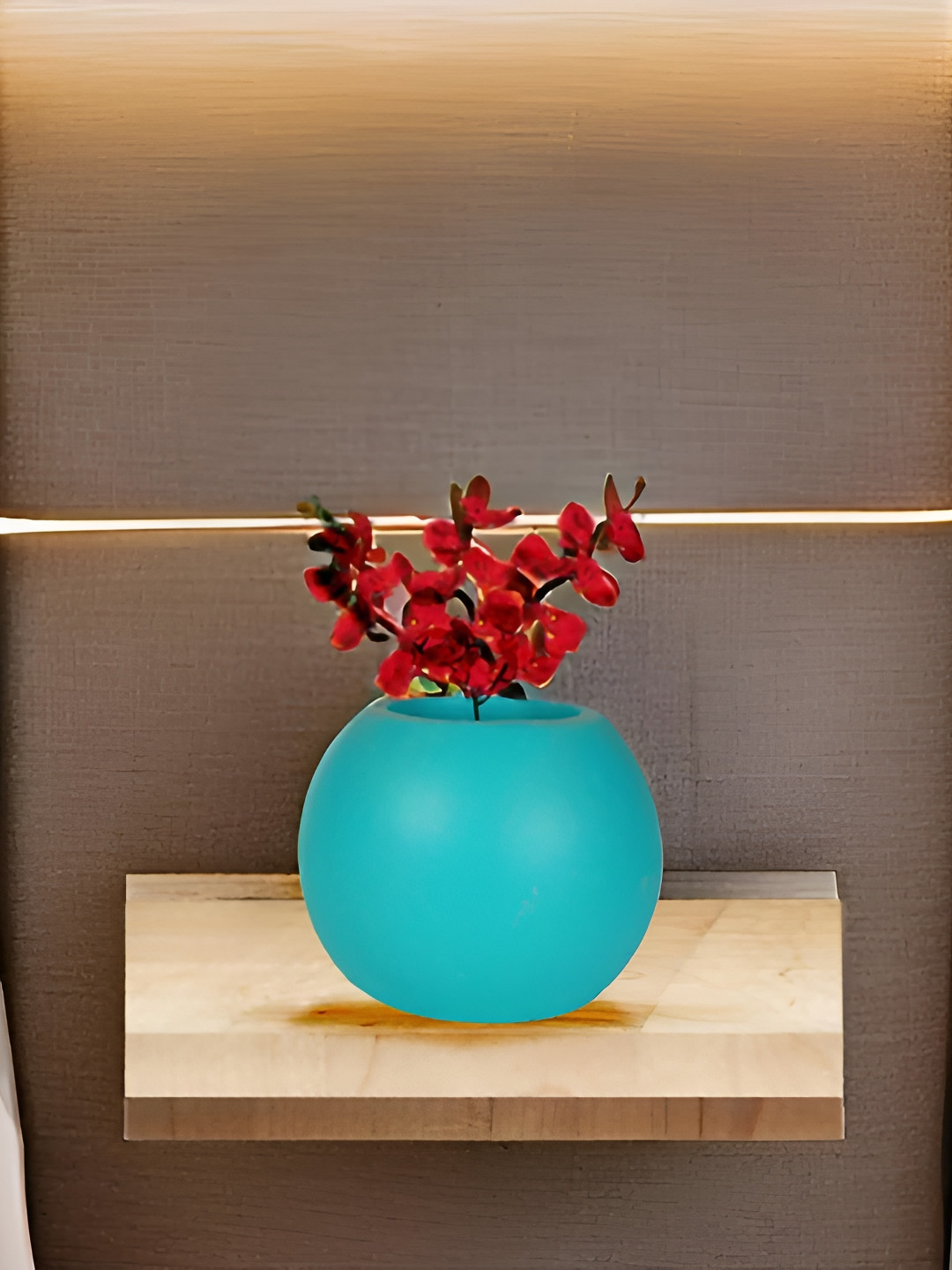 LASAKI Peblo Blue Small Aqua Ceramic Planters