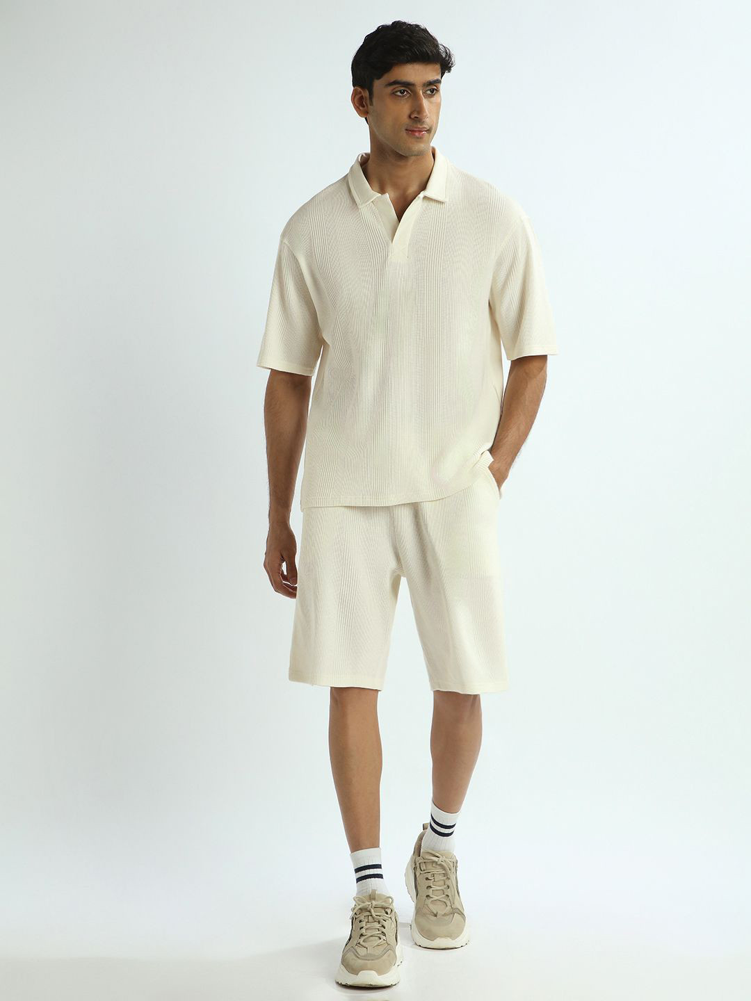 NOBERO Pure Cotton Oversized T-Shirt & ShortsCo-ords