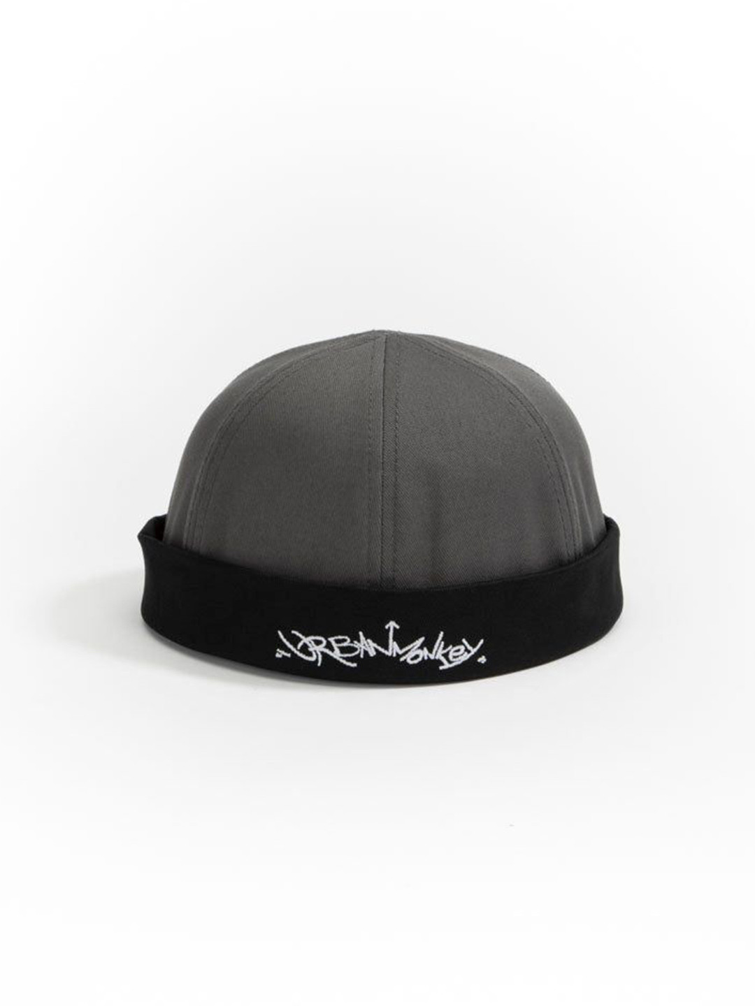 Urban Monkey Unisex Charcoal Black Docker Beanie