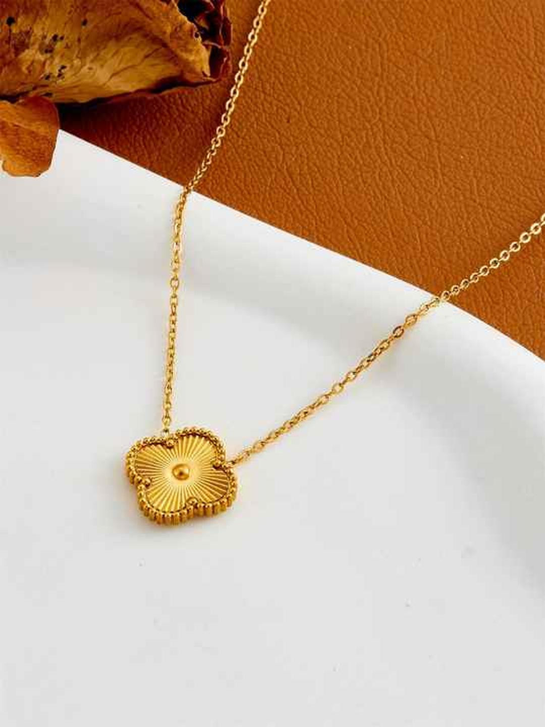 Zabby Allen Gold-Plated Stainless Steel Minimal Necklace