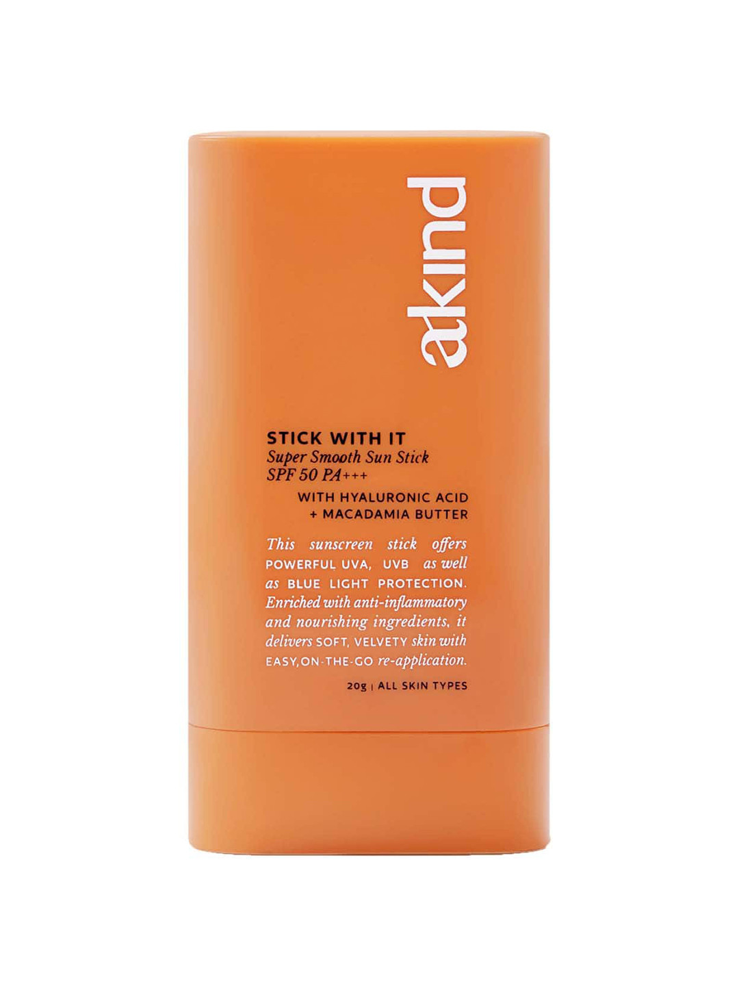 akind Stick With It SPF50 PA+++ Super Smooth Sun Stick with Hyaluronic Acid - 20 g