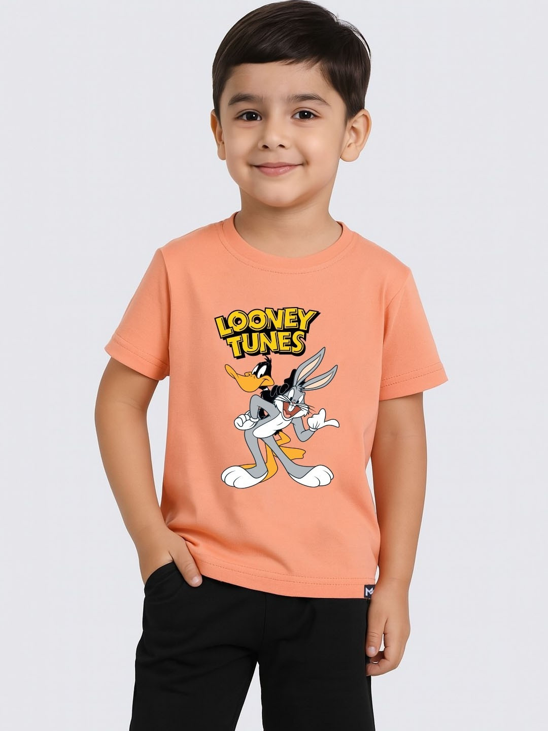 YK X Minute Mirth Boys Looney Tunes Printed T-shirt