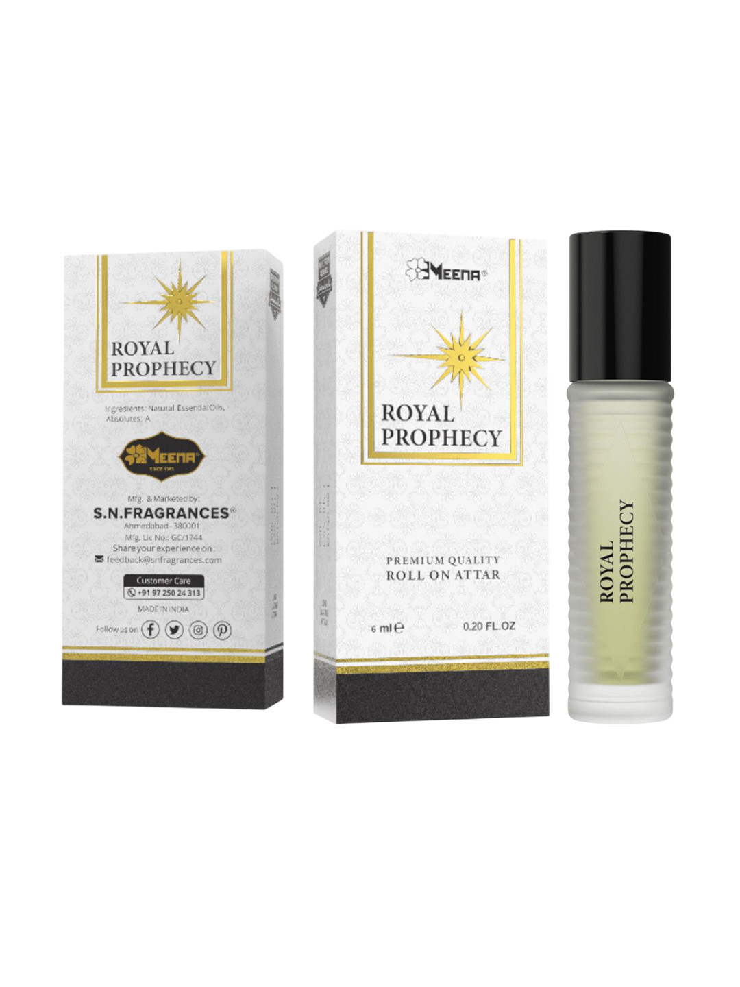 MEENA Royal Prophecy Long Lasting Roll On Attar - 6 ml