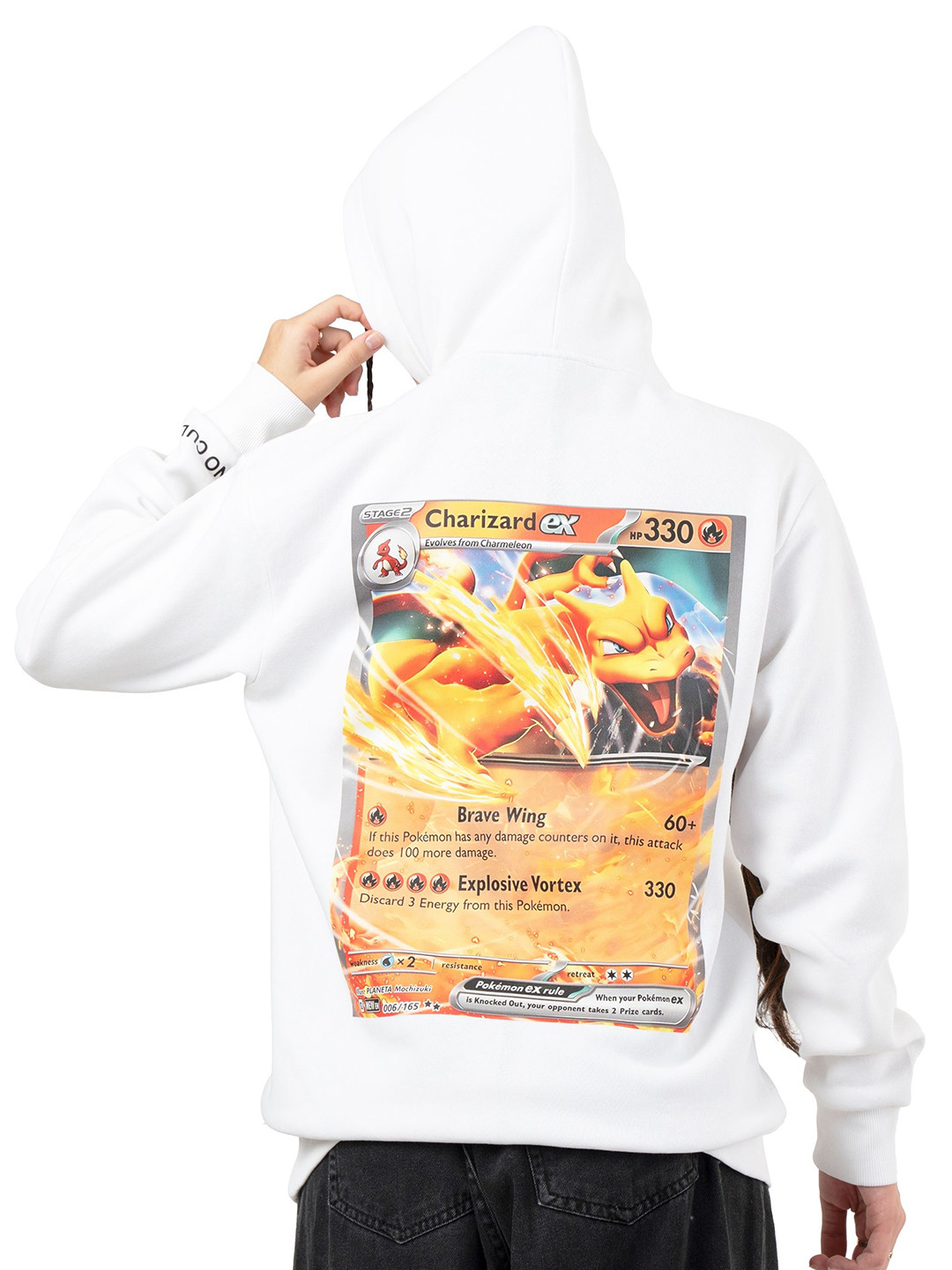 RHINO CULT Charazid Women Graphic Printed Hooded Cotton Sweatshirt