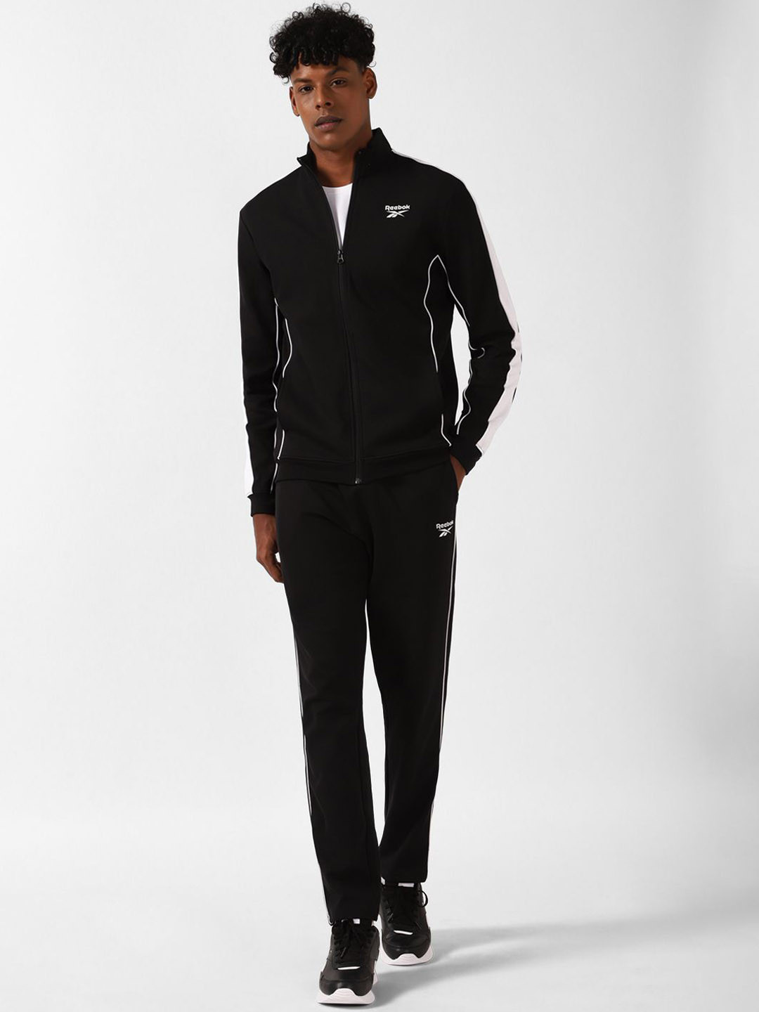 Reebok Color-Blocked High Neck Zipper Tracksuit