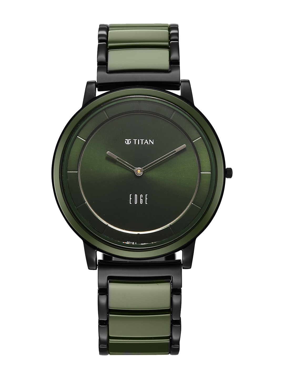 Titan Edge Melange Quartz Round Dial Men's Watch - 1878KD05