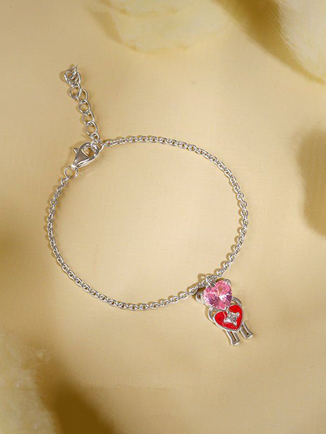 GIVA Girls 925 Silver Charm Bracelet