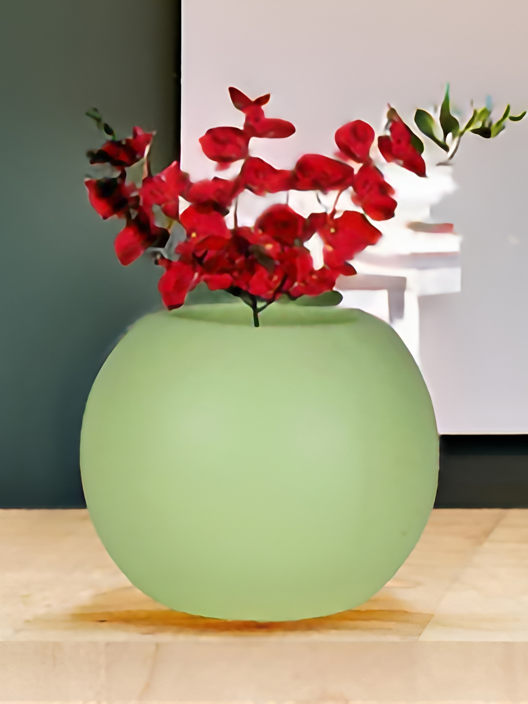 LASAKI Peblo Green Small Mint Ceramic Planters