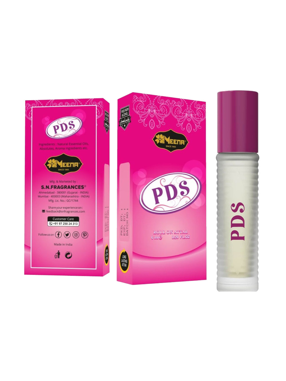 MEENA PDS Long Lasting Roll On Attar - 6 ml