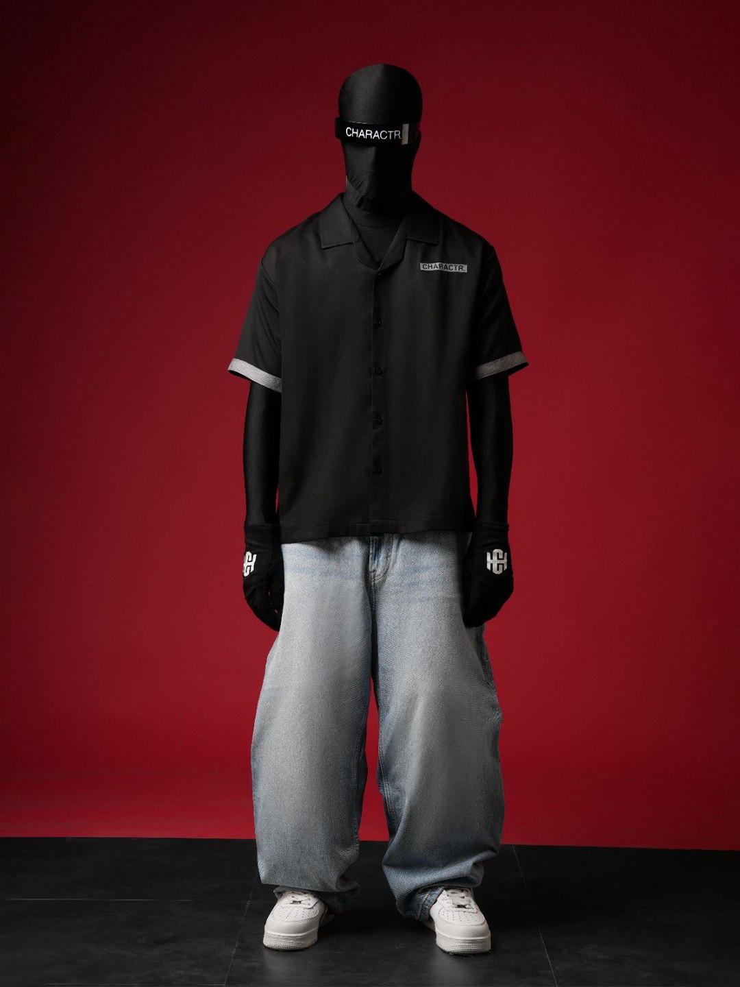 CHARACTR CO IN Unisex Relaxed Fit Typography Printed Cuban Collar Casual Shirt