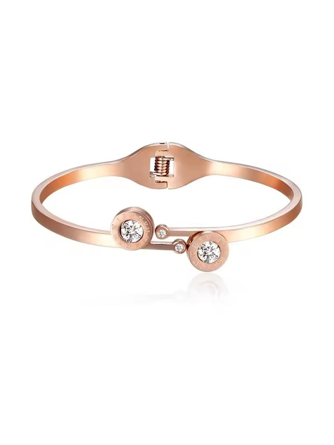 Bracelet Stainless Steel With Crystal Bangle Bracelets For Women