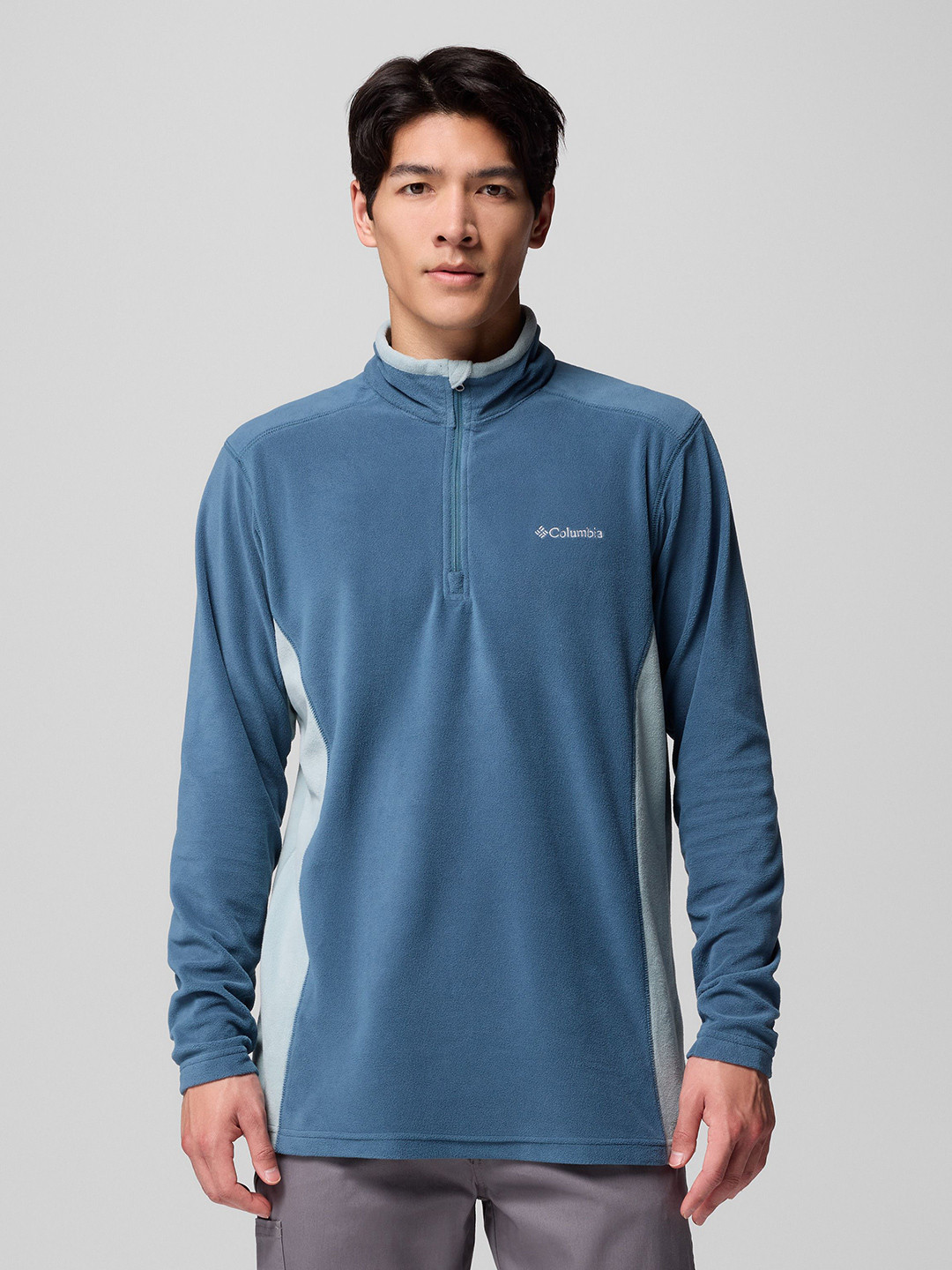 Columbia Klamath Range II Men Colourblocked Brand Logo High Neck Pullover