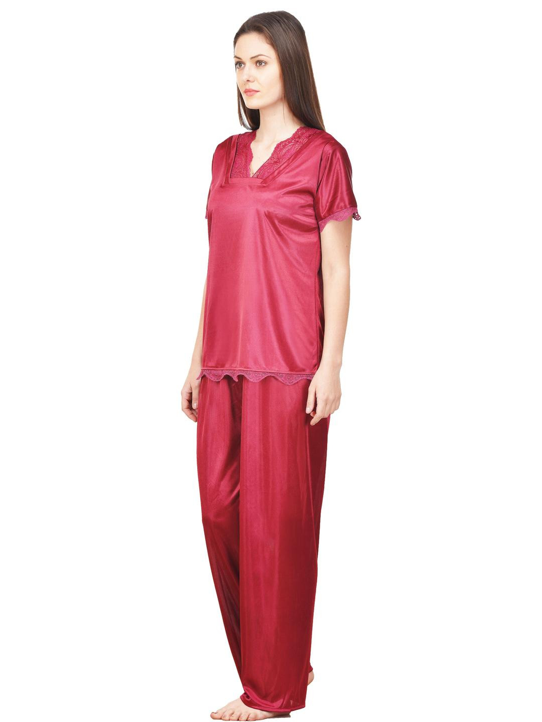 PHALIN Women Satin Night suits