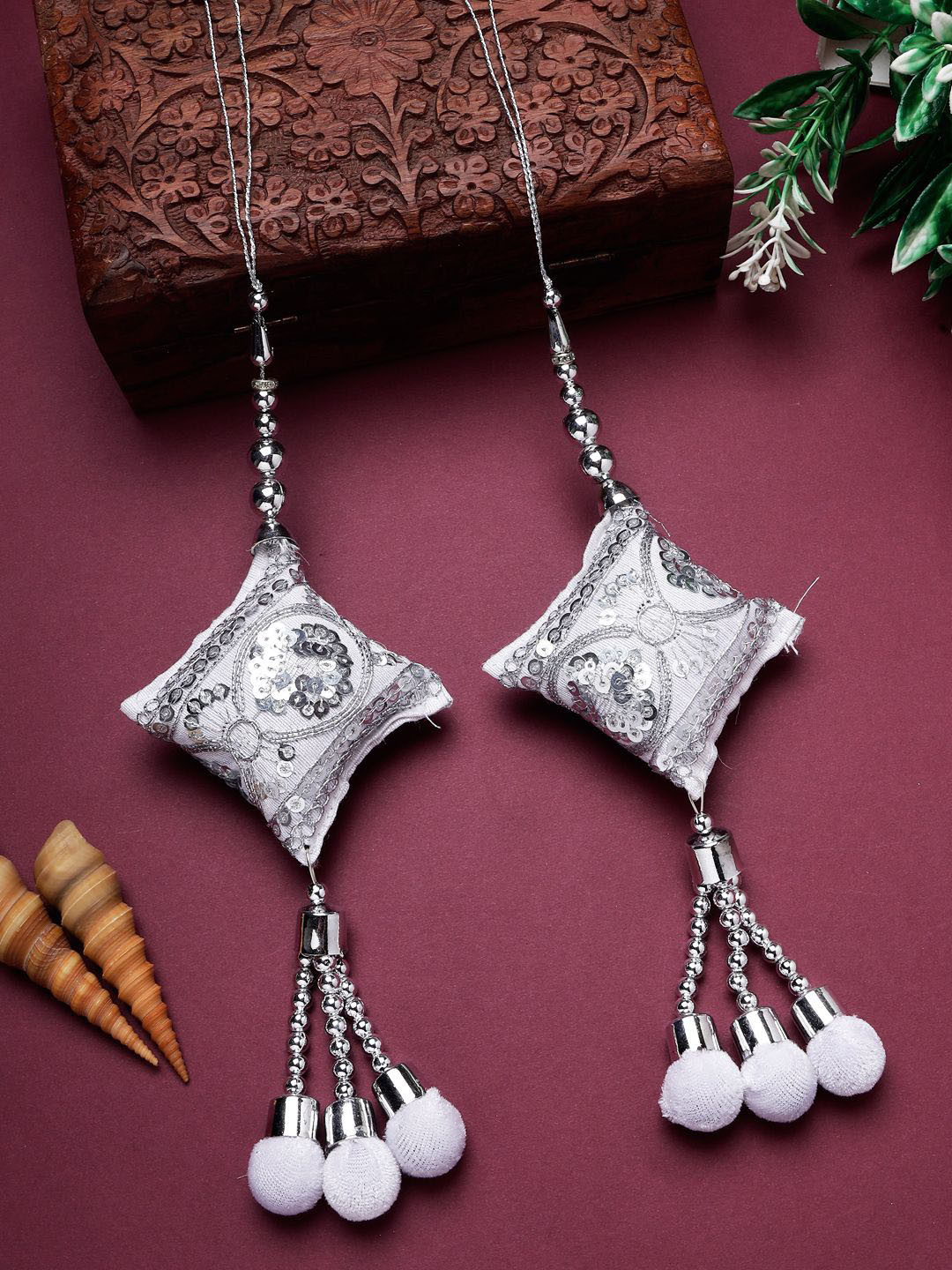 ANIKAS CREATION Artificial Beads Studded Latkan Lehenga Latkan For Blouse Dupatta Choli