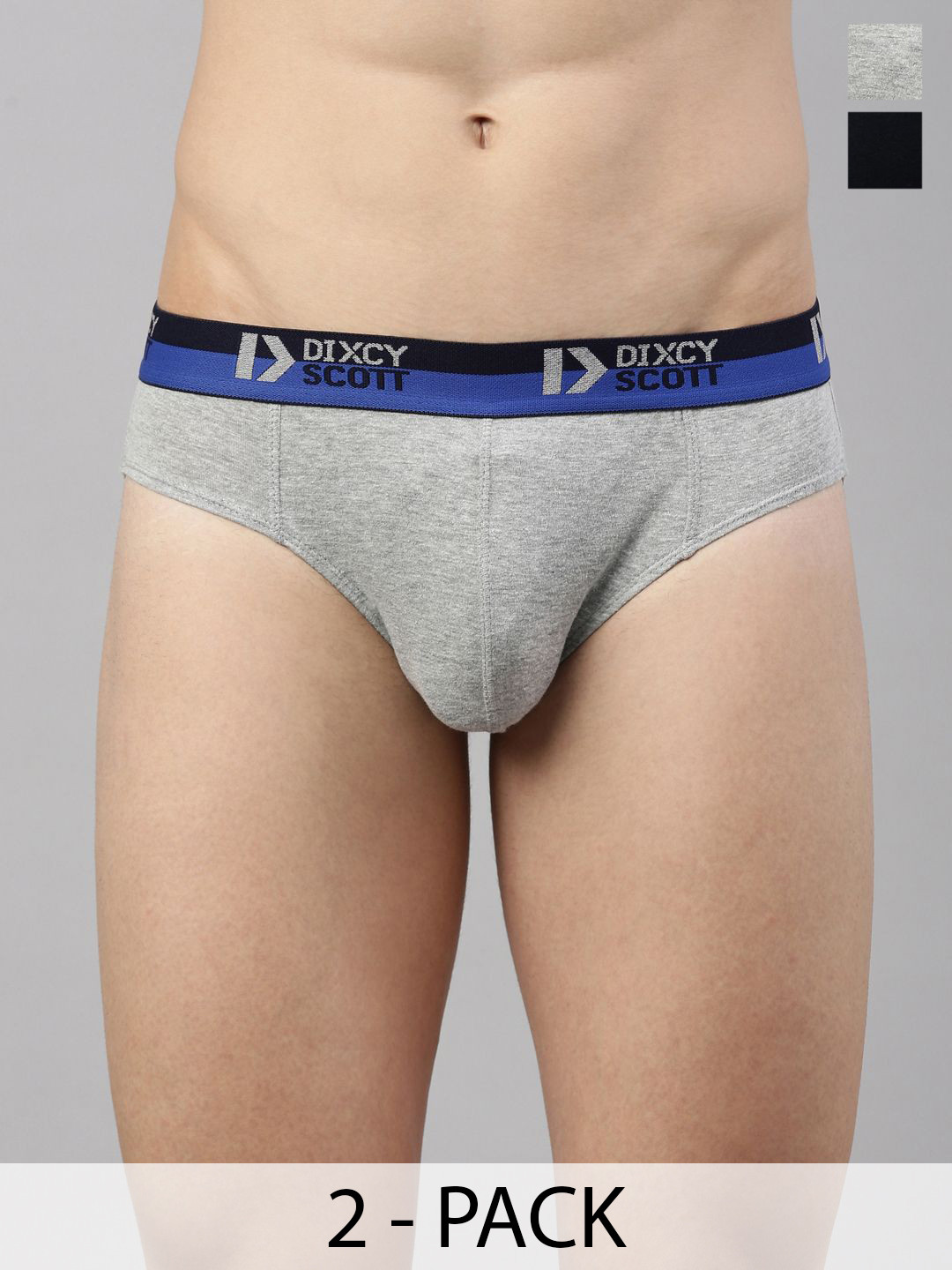 Dixcy Scott Originals Men Pack Of 2 Basic Briefs MOVE-BRF-P2, NVGME