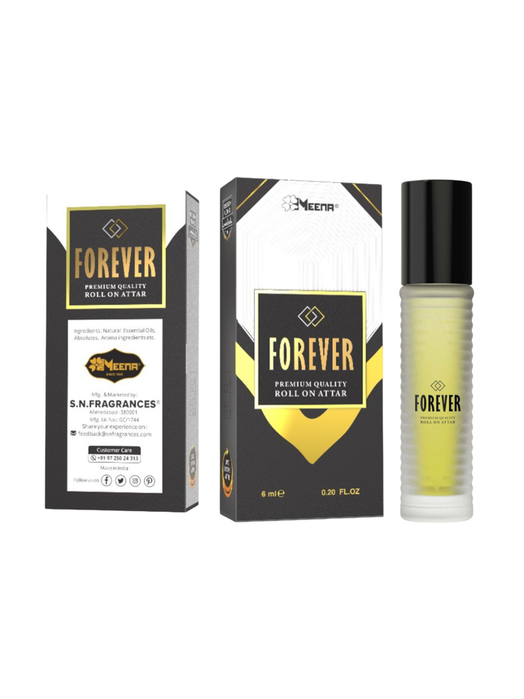 MEENA Forever Long Lasting Roll On Attar - 6 ml