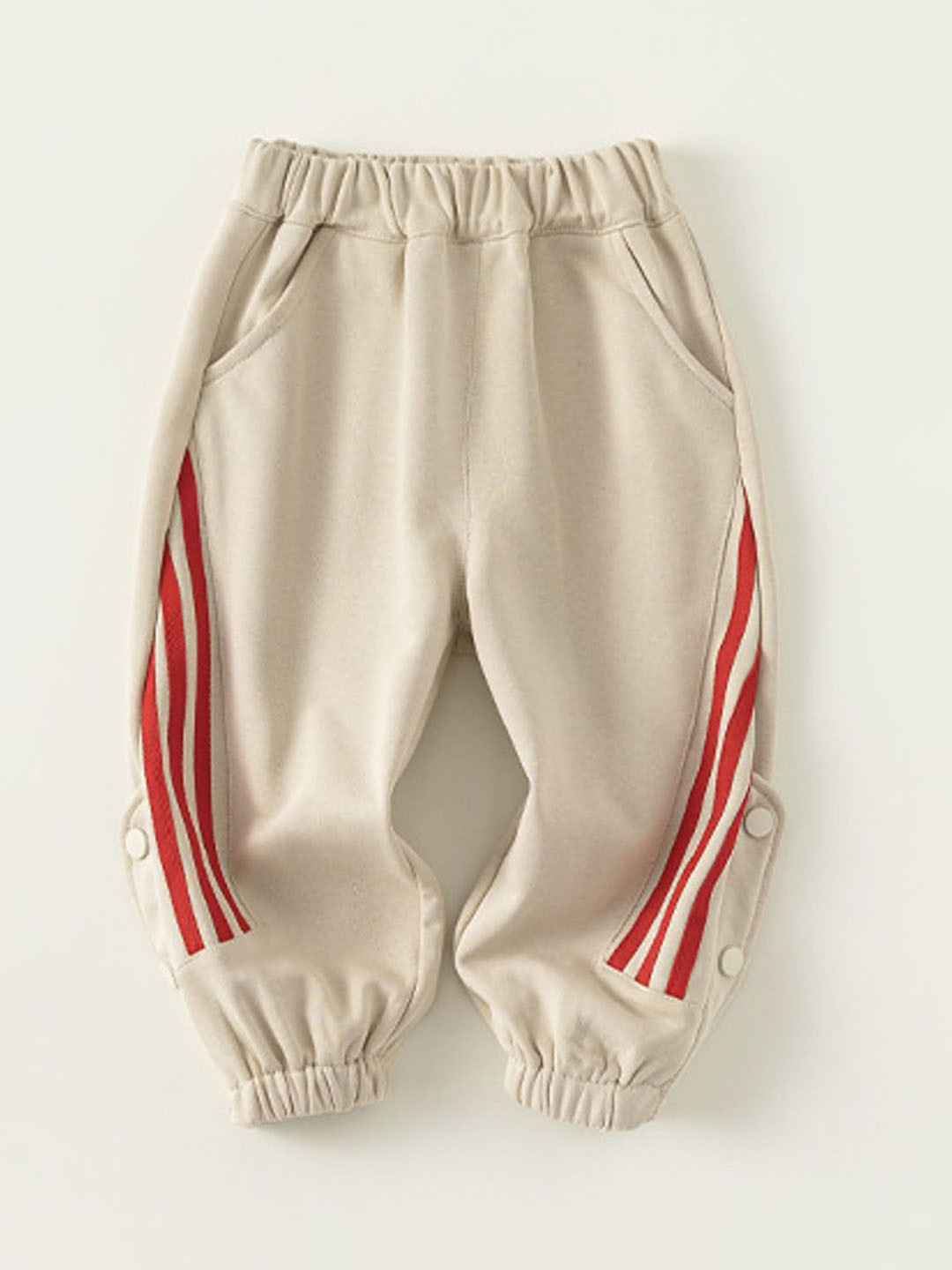 LULU & SKY Boys Striped Jogger High-Rise Regular Trousers