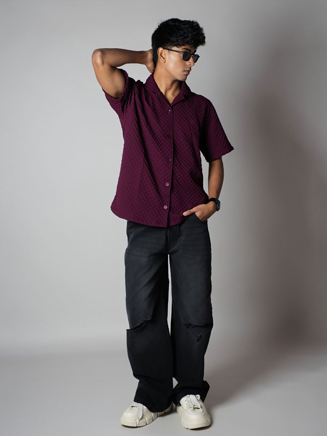 HOP HEAD Poporn Classic Relaxed Fit Casual Shirt