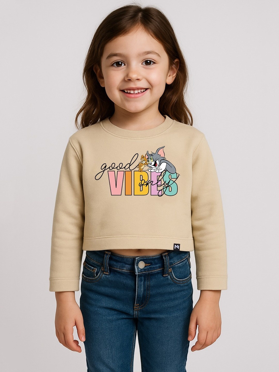 YK X Minute Mirth Girls Printed Regular Fit T-shirt