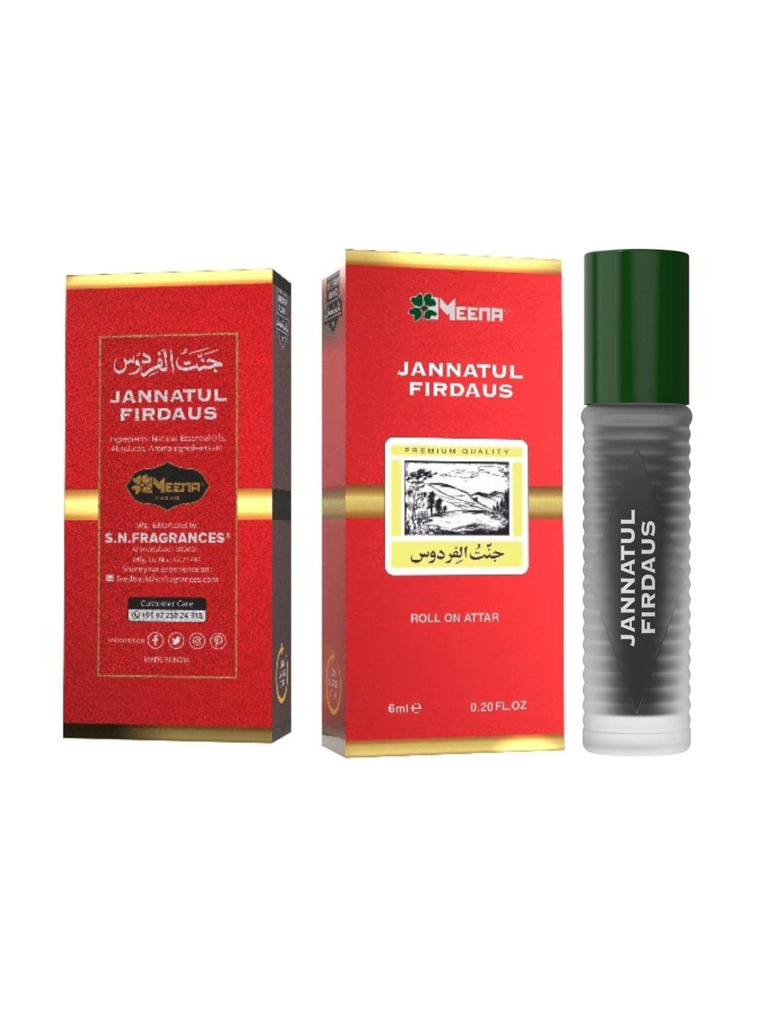 MEENA Jannatul Firdaus Long Lasting Roll On Attar - 6 ml