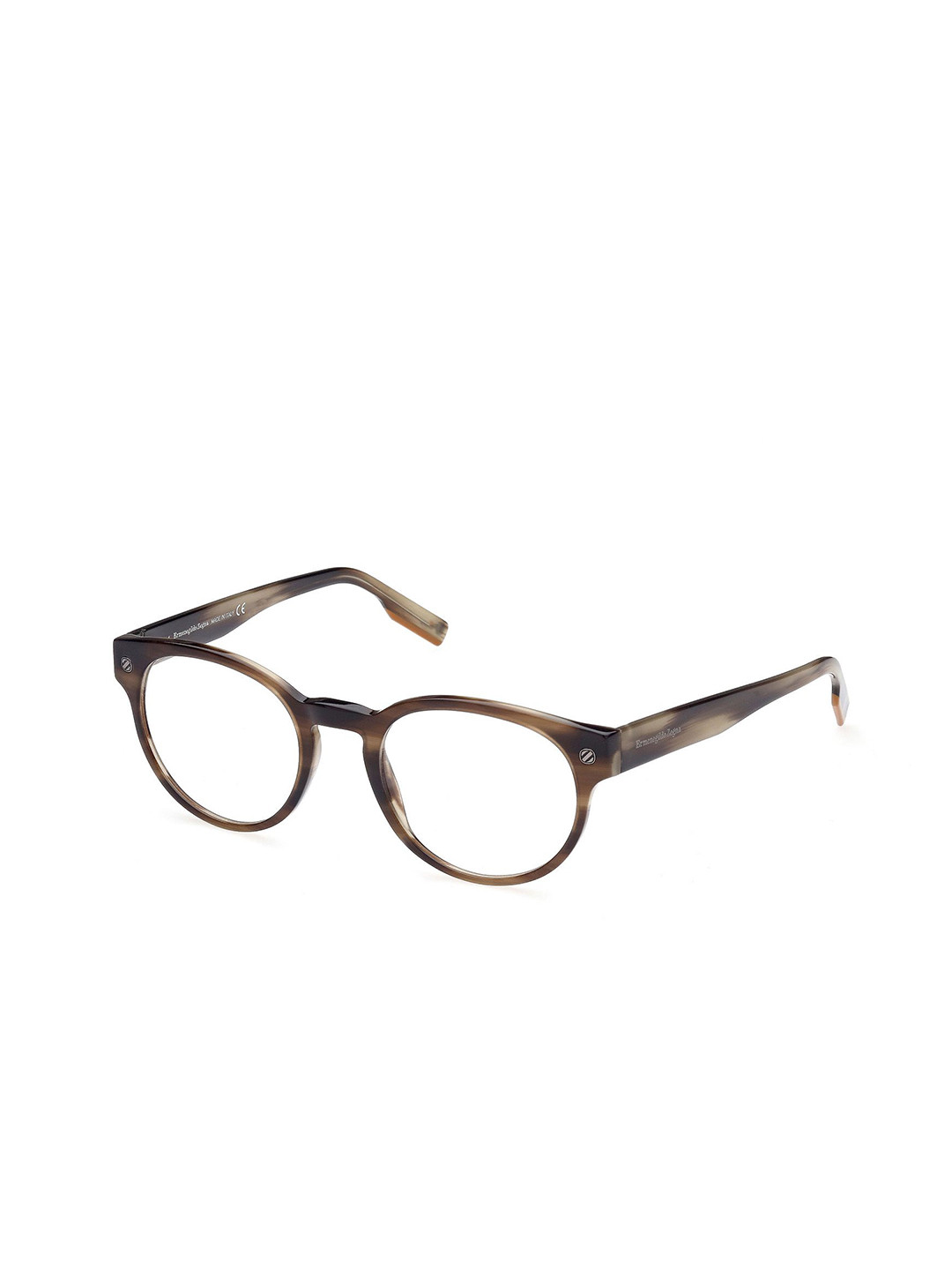Ermenegildo Zegna Men Full Rim Oval Shape  Round Frames