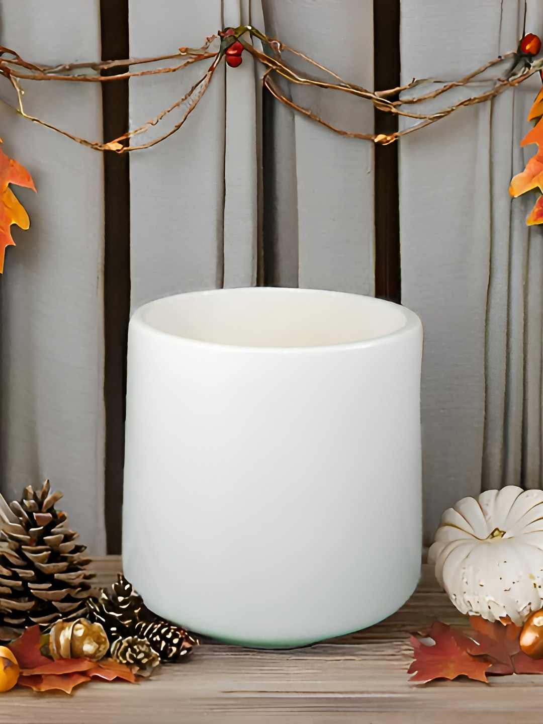 LASAKI Clara White Ceramic Planters