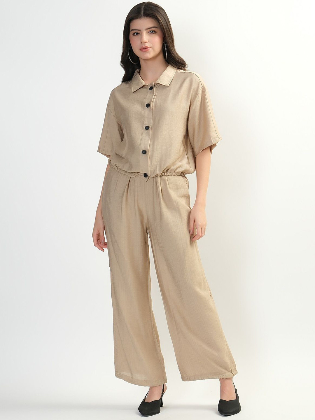 Beyond Pink Shirt & Trousers Co-Ord Set