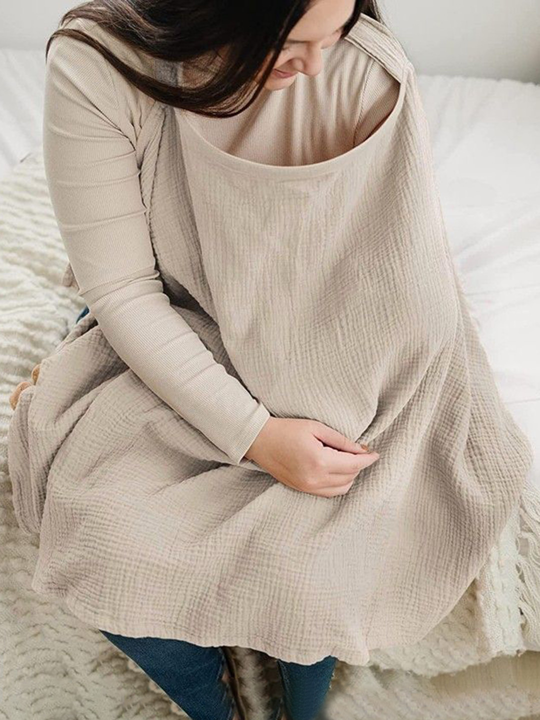 Fabme Printed Breastfeeding Nursing Apron