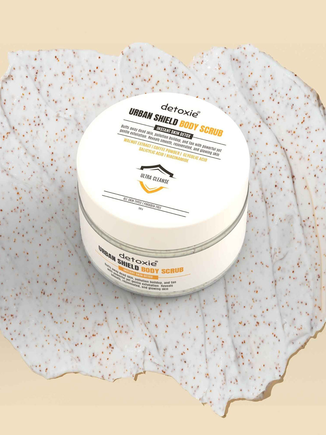 Detoxie Urban Shield Body Scrub With Walnut Extract- 200 g