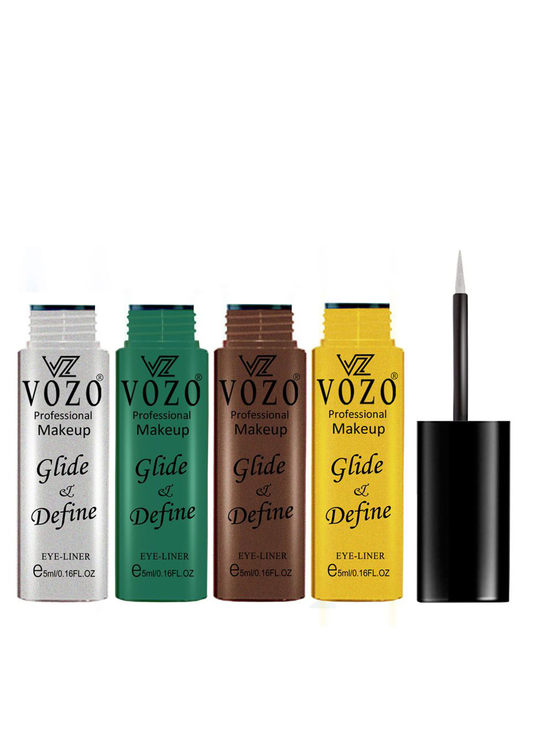 VOZO Set Of 4 Glide & Define Liquid Eyeliner - 5 ml Each