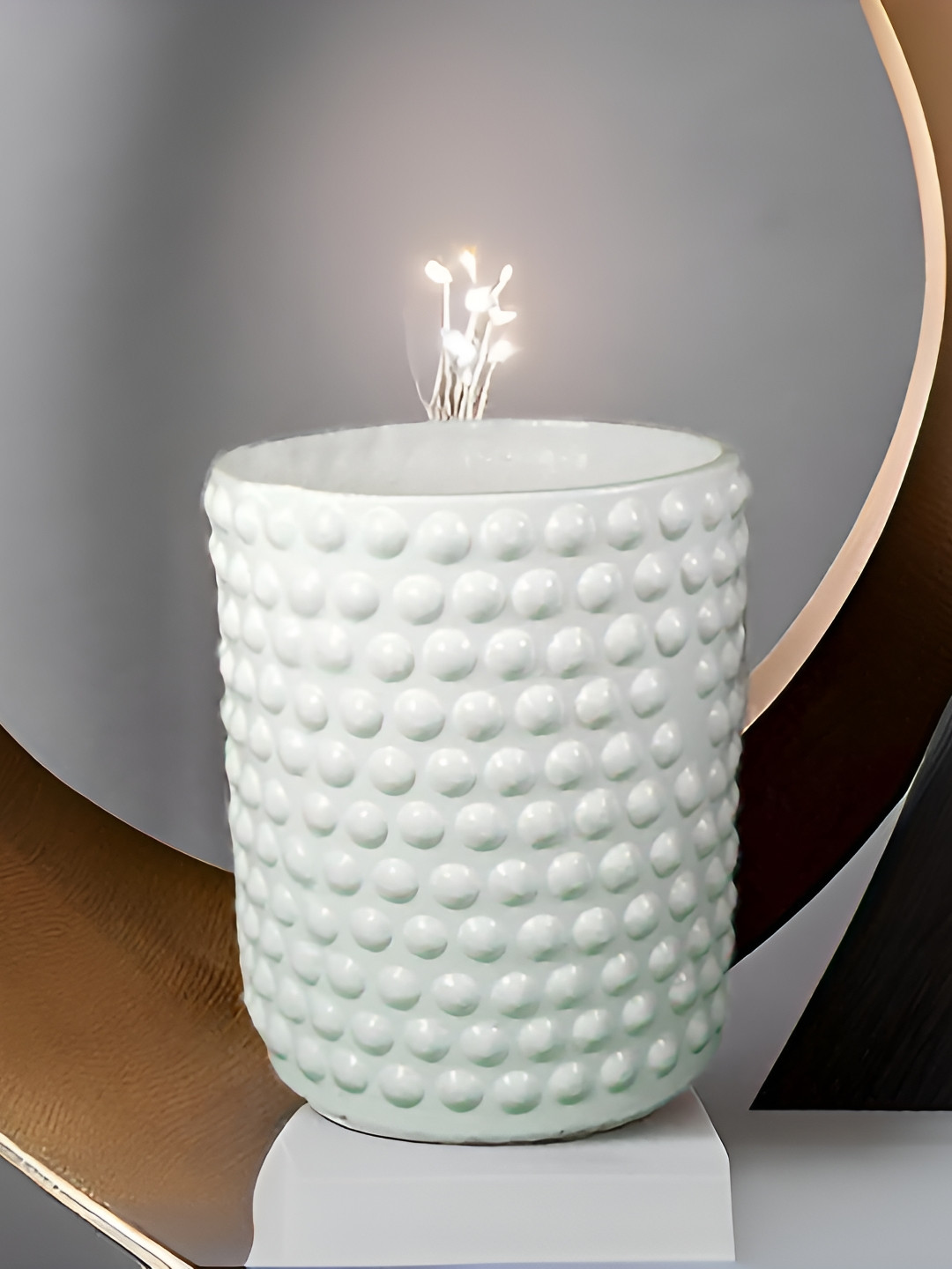 LASAKI Bubble White Big Ceramic Planters