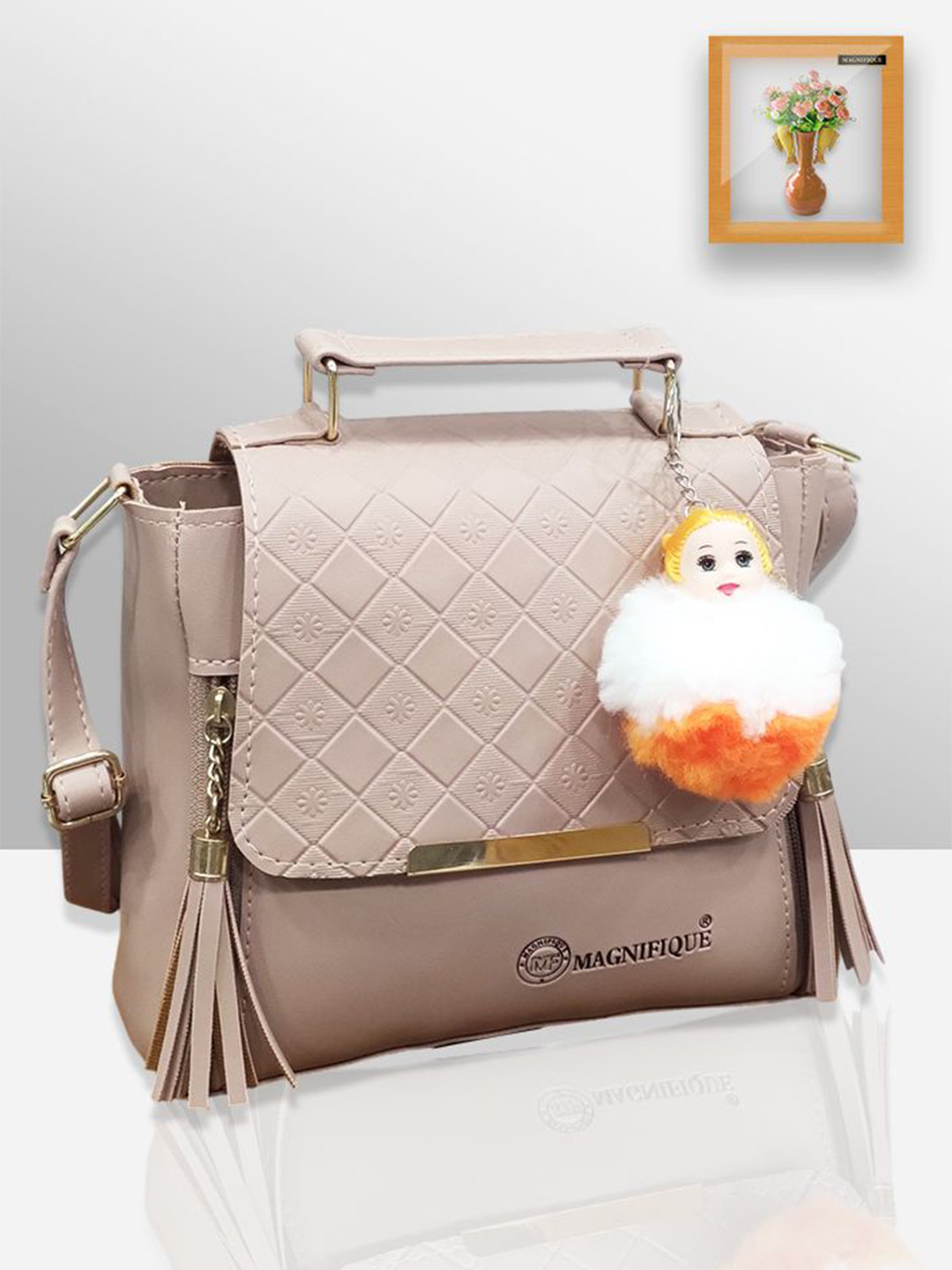 CANDY BAGS Textured Crossbody Sling Bag