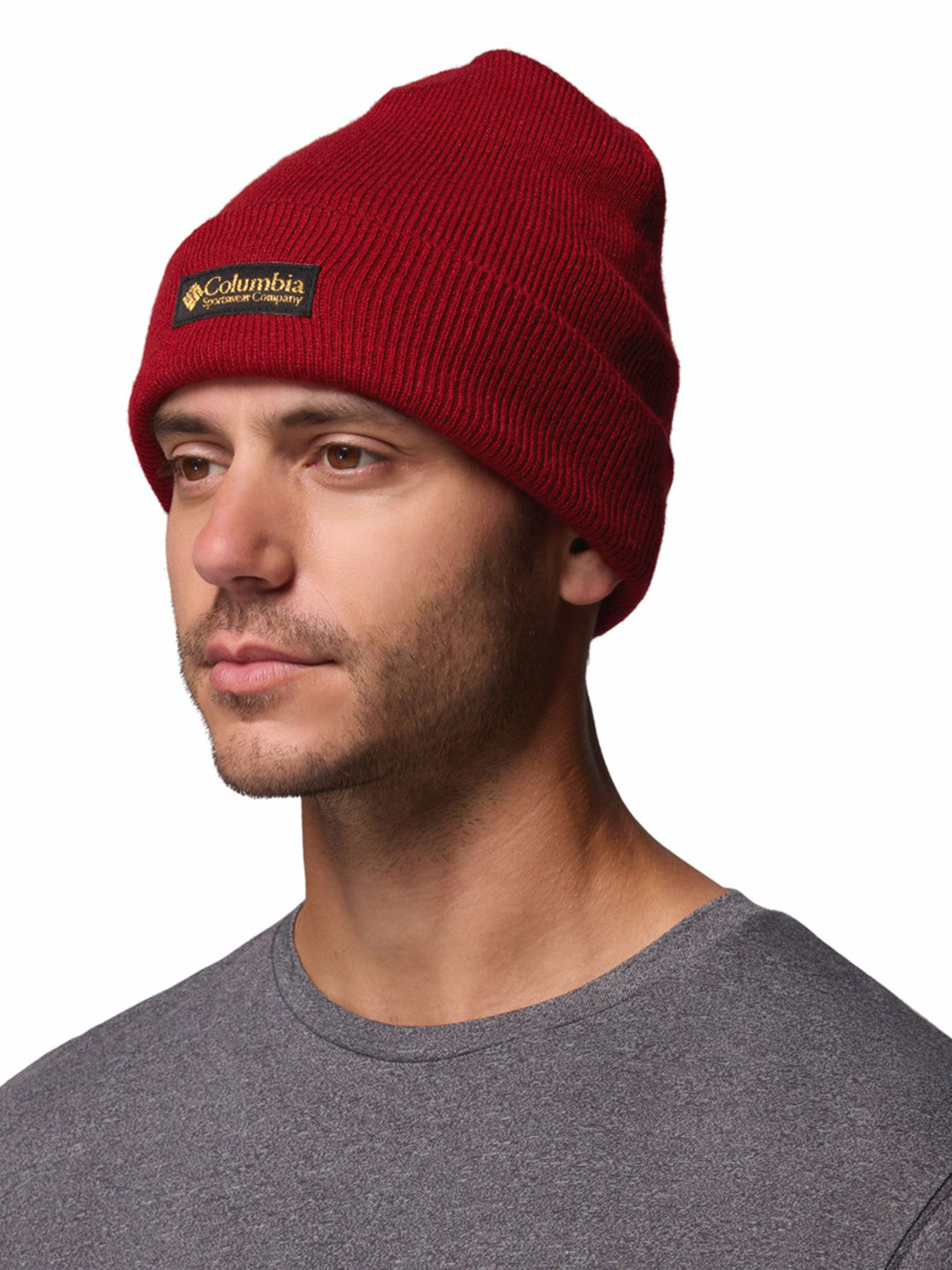 Columbia Unisex Self Design City Trek Heavyweight Brand Logo Printed Beanie Cap