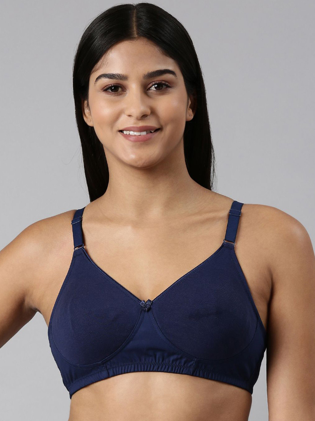 BLOSSOM Double Layered Full Coverage Non Padded Non-Wired Cotton Everyday Bra
