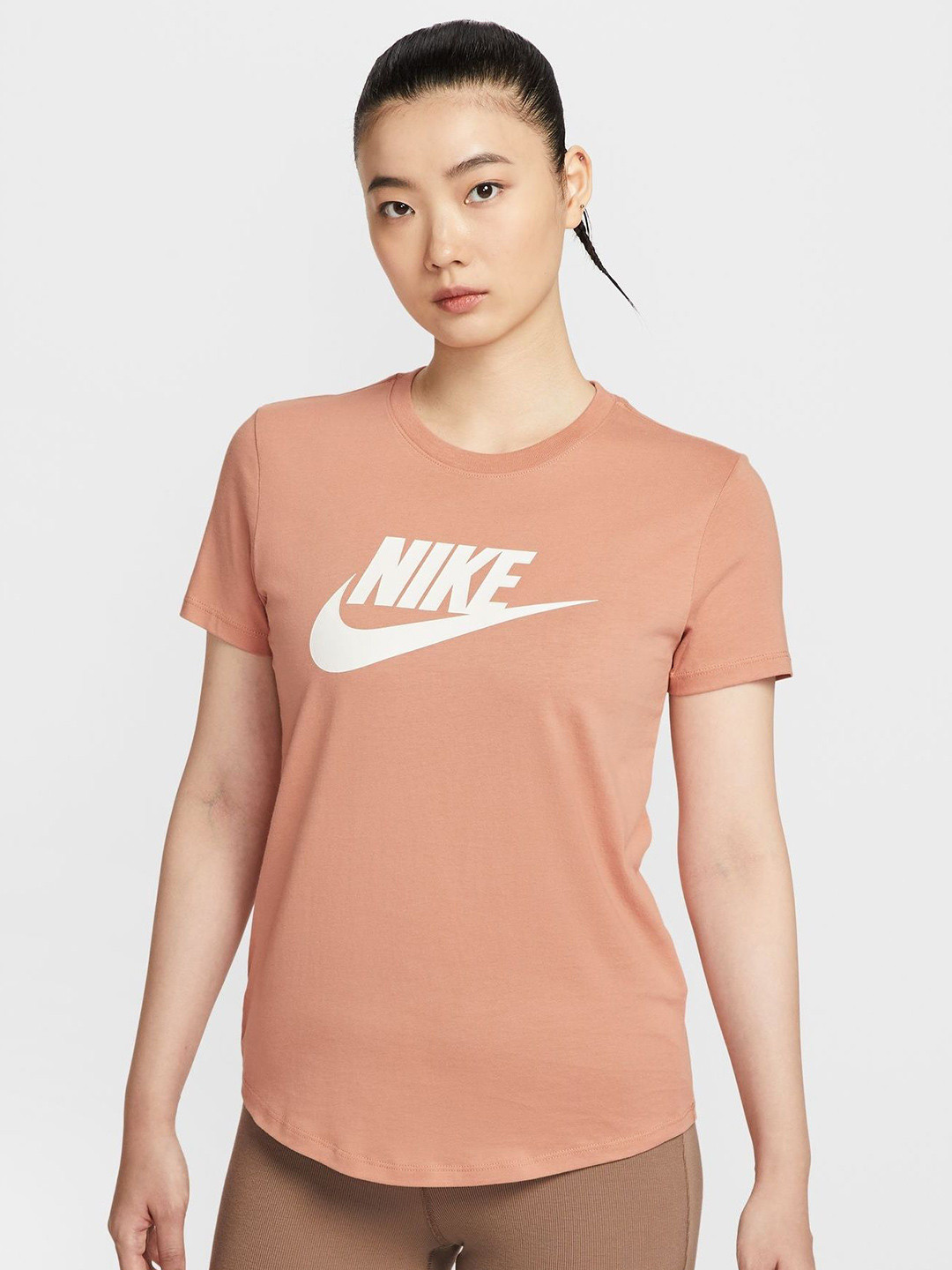 Nike Sportswear Essentials Women's Logo Printed Cotton T-Shirt