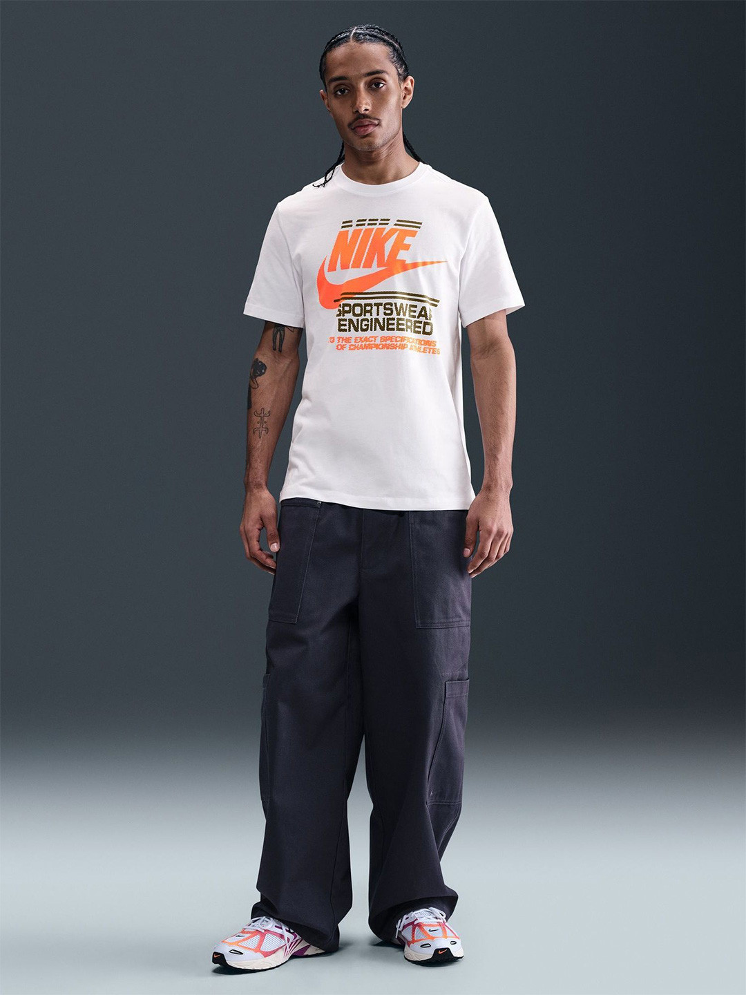 Nike Men Brand Logo Printed T-shirt