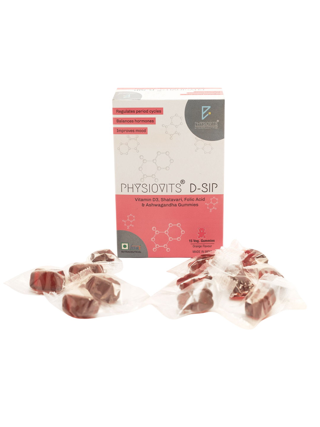 Physiovits D Sip Gummies With Ashwagandha - 15 Gummies