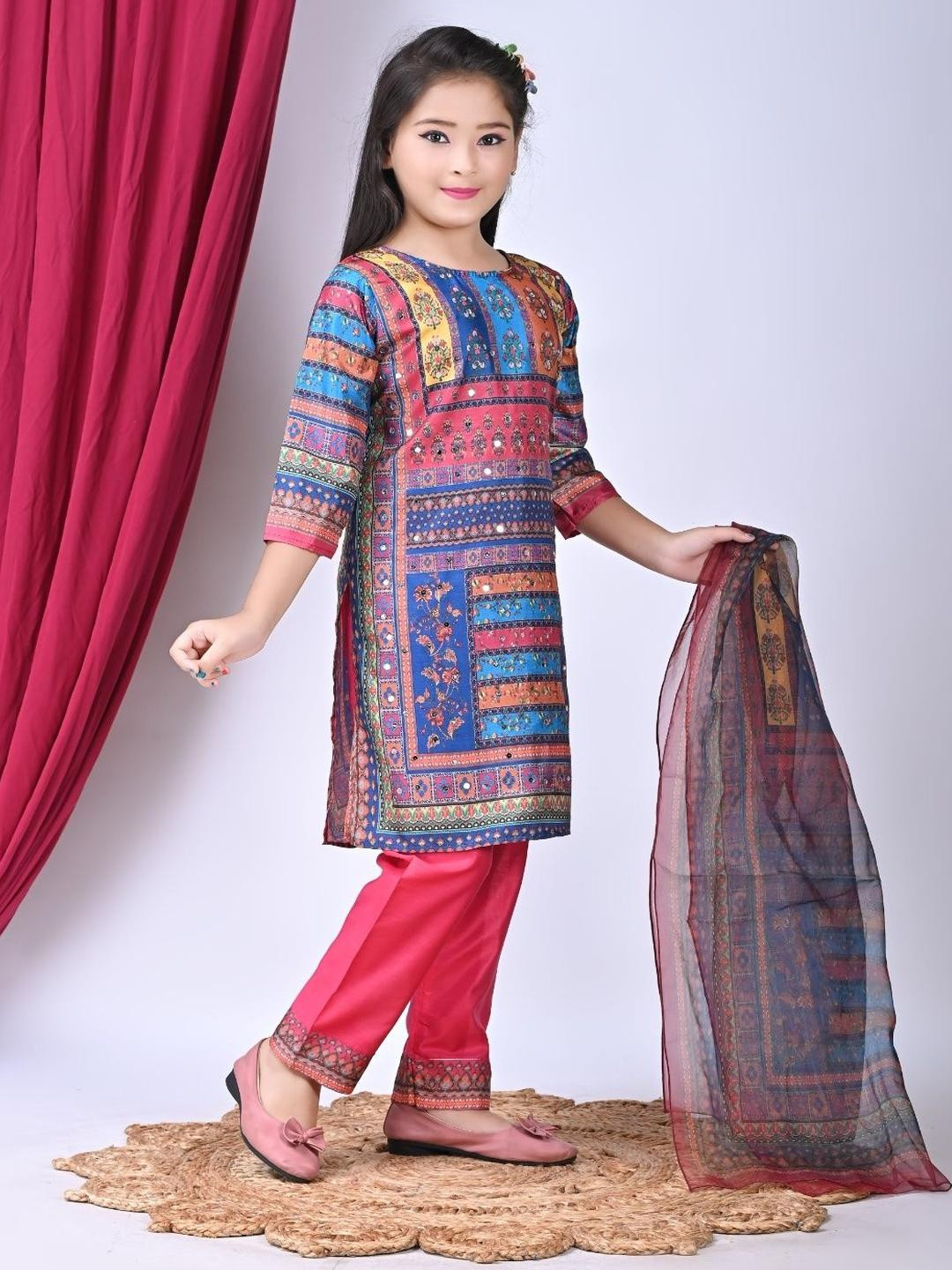 BARKAT DESIGNING PLANET Girls Printed Pyjamas