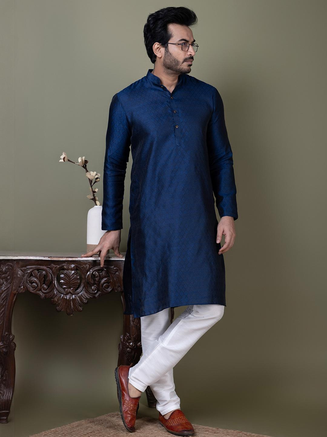 PulseIQ Mens Kurta Pyjama Set