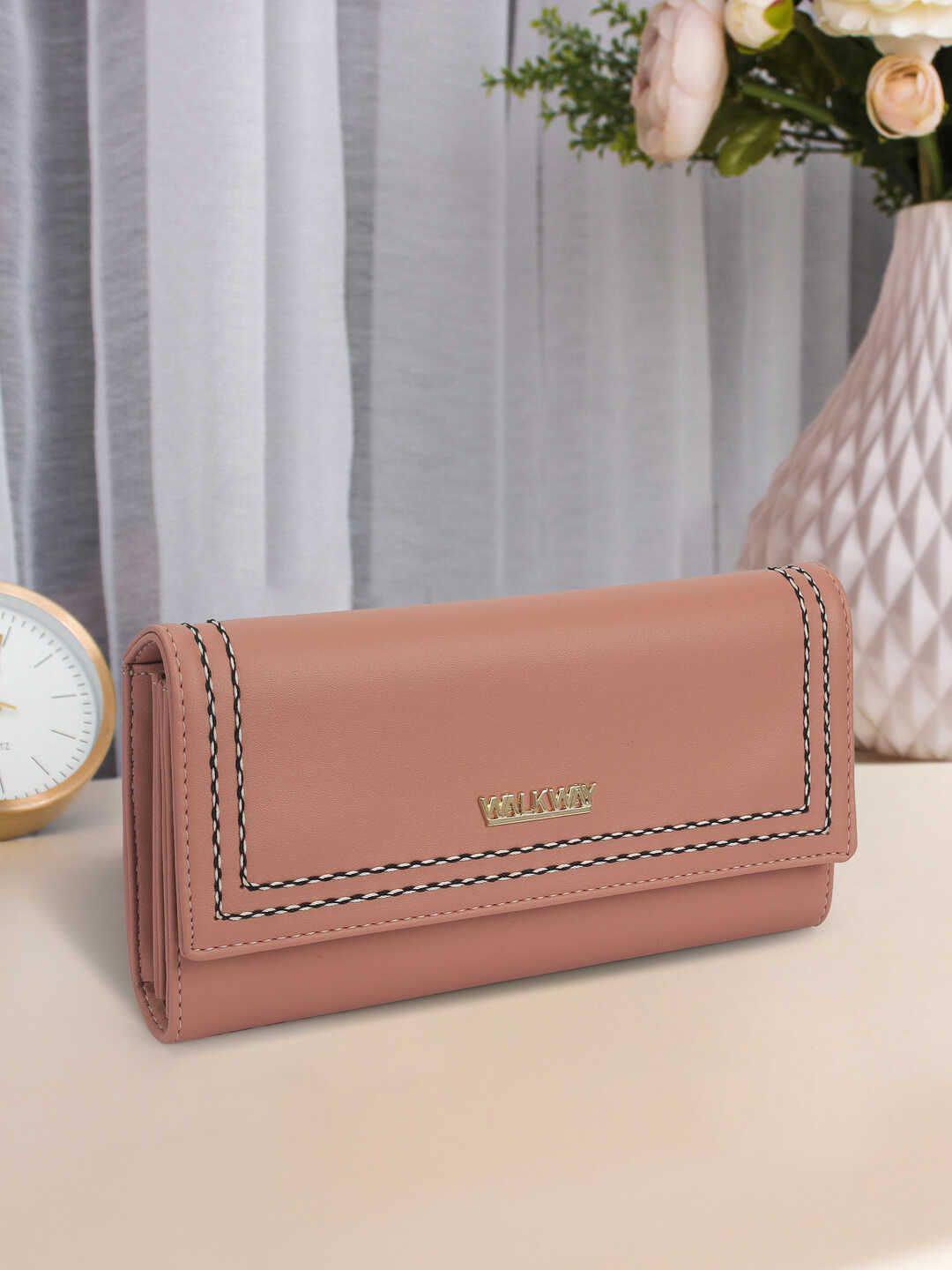 WALKWAY by Metro Women Brand Logo Two Fold Wallet