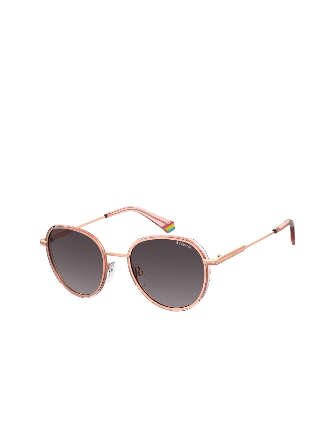 Polaroid Unisex Gold-Toned Aviator Sunglasses with 202924EYR51JR