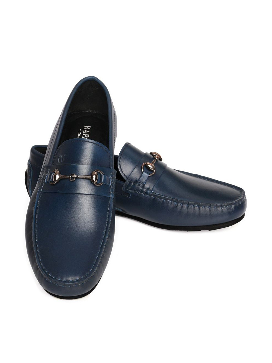 RAPAWALK Men Horsebit Full Grain Soft Leather Slipon Moccasins