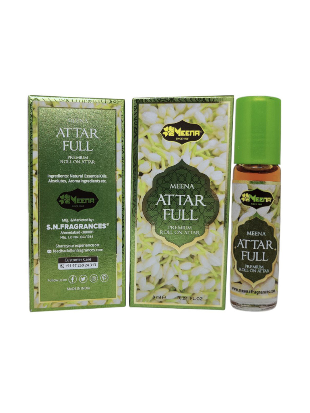 MEENA Attar Full Long Lasting Roll On Attar - 6 ml