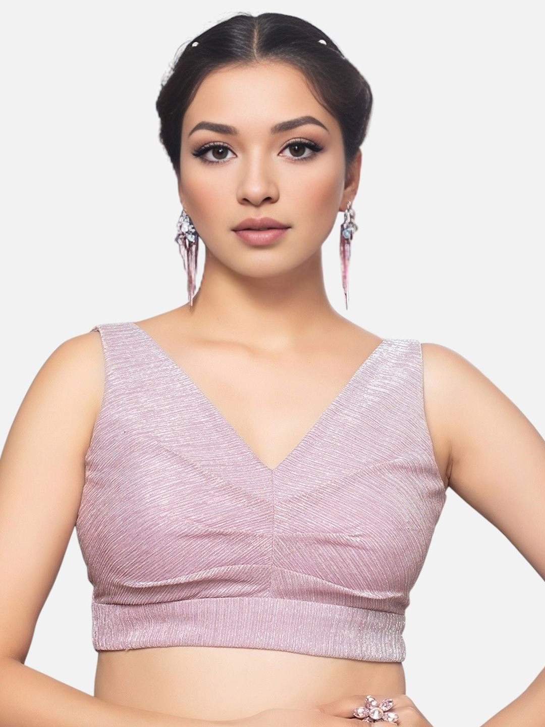 Biyu V-Neck Readymade Saree Blouse