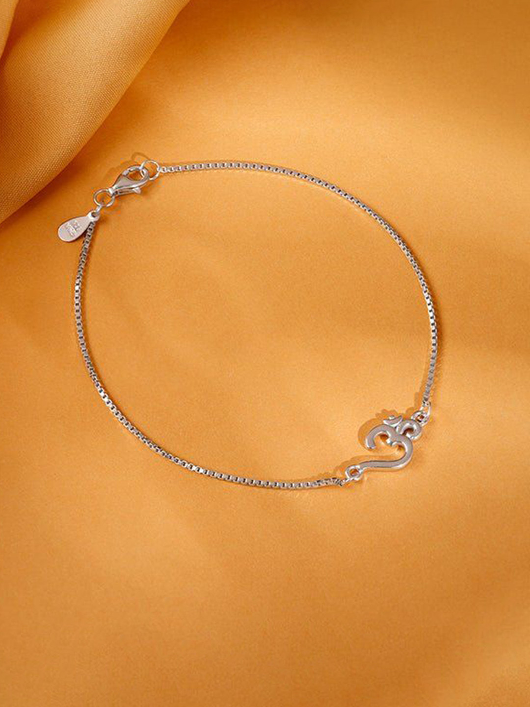 GIVA 925 Sterling Silver Stylish Om Bracelet Rakhi
